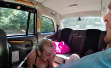 Horny driver helps to choose a swimsuit